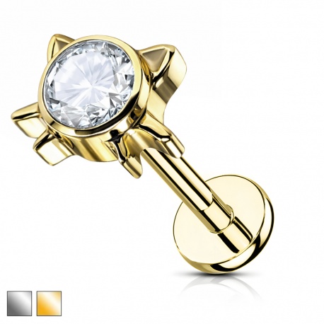 Labret głowa kota PW492