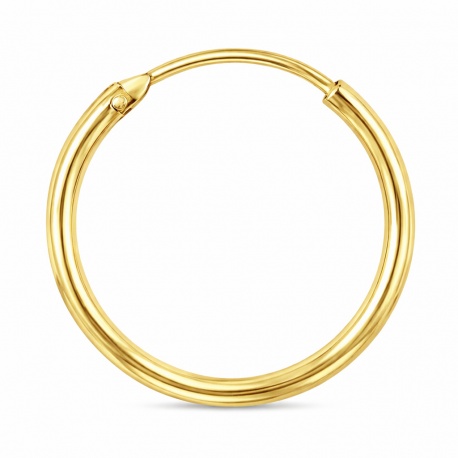 Klasyczne kółko z zapięciem szarnir, wariant złoty PVD