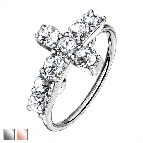 Kółko z kryształowym krzyżem PN592