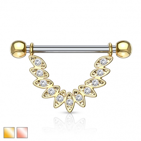 Kolczyk do sutka - piórko PX533