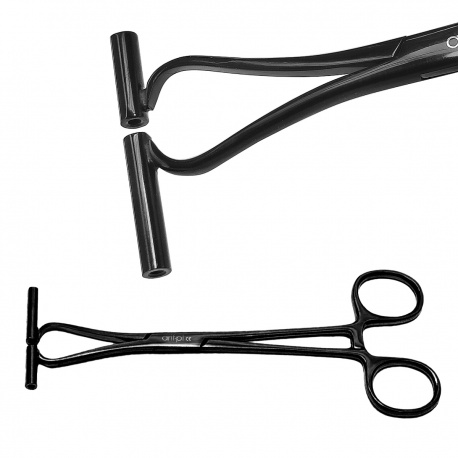 Szczypce do septum ze stali chirurgicznej 316L - wariant czarny PVD PA208