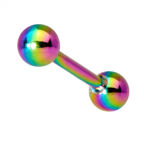 Kolczyk do ucha - Kolorowa sztanga