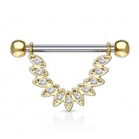 Kolczyk do sutka - piórko