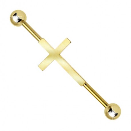 Kolczyk do industriala - Krzyż
