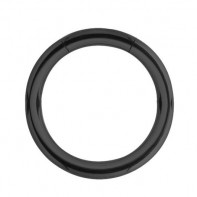 Tytanowy czarny segment ring