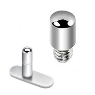 Stalowa nakrętka walec do kolczyka