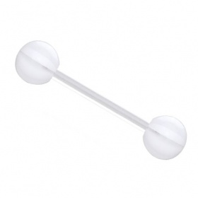 Kolczyk do języka - z akrylowymi kulkami