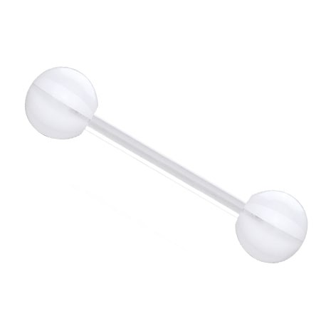 Kolczyk do języka - z akrylowymi kulkami