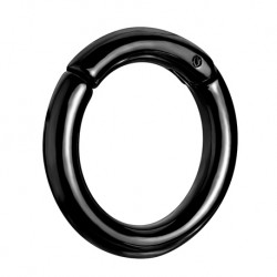 Czarne stalowe kółko clicker - Duże rozmiary PK516 C