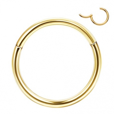 Tytanowy złoty segment ring clicker PK409