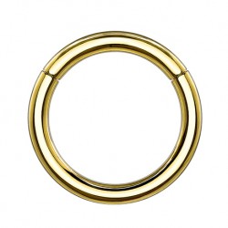 Złote kółko - segment ring z tytanu PK408