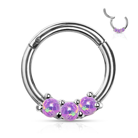 Clicker z trzema kolorowymi opalami PK568