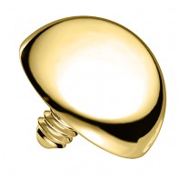 Nakrętka na microdermal ze złota 14K półkula
