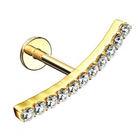 Labret z kryształowym łukiem PW556