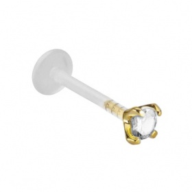 Labret - Złoty z kryształkiem PW709 D
