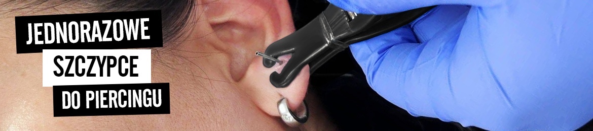 Sterylne jednorazowe szczypce do piercignu