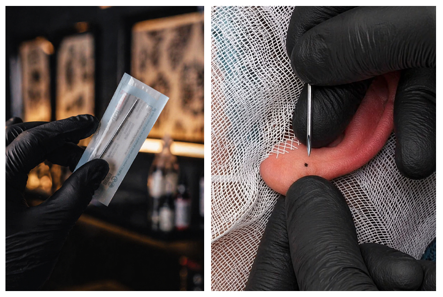 igła do piercingu arif dla piercerów profesjonalna do przekłuć