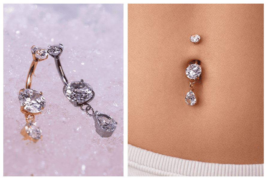 nakretki do kolczyka z kamieniem tygrysie oko