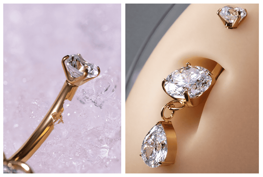 nakretki do kolczyka z kamieniem tygrysie oko