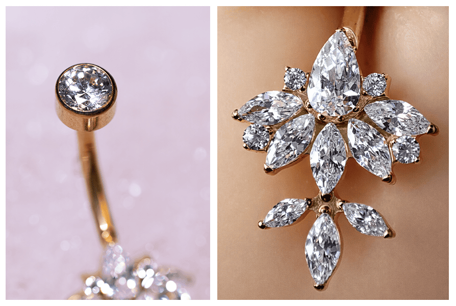 nakretki do kolczyka z kamieniem tygrysie oko