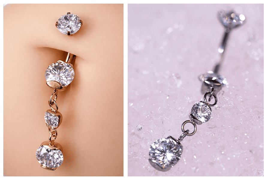 nakretki do kolczyka z kamieniem tygrysie oko