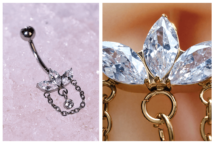 nakretki do kolczyka z kamieniem tygrysie oko