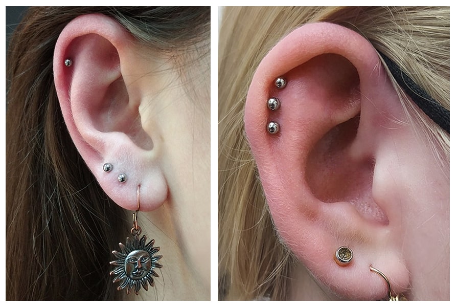 kolczyk labret - kolczyk do ucha i do wargi
