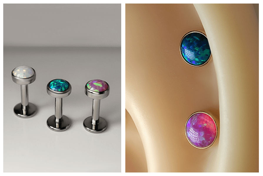 nakretki do kolczyka z kamieniem tygrysie oko